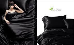 black silk sheet black silk bed sheets