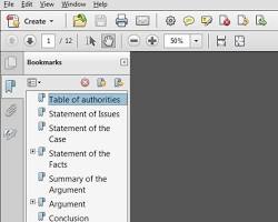 Bookmark a page in a PDF using an online PDF bookmarking service