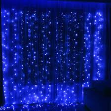 Amazon Com Twinkle Star 300 Led Window Curtain String Light For Christmas Wedding Party Home Garden Bedroom Outdoor Indoor Wall Decoration Blue Garden Outdoor