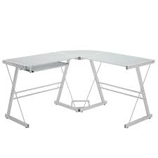 Our selection of corner office desks includes glass corner desks, wood corner desks, corner desks with hutches, modern corner desks, and more. Foster White Corner Desk In Tempered Glass Furniture123