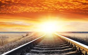 landscape sunset sunrise sky railroad