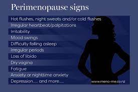 34 symptoms of perimenopause