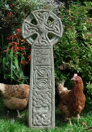 celtic cross traditional grave stone
