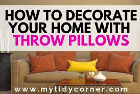 decorating with throw pillows ideas