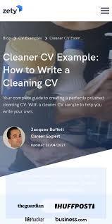 How do i write a good cover letter when applying for jobs (to make sure they'll review your cv at least)? Resume For Cleaning Job 20 Guides Examples