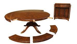 Dining room round dining tables. Expandable Round Walnut Dining Table Formal Traditional