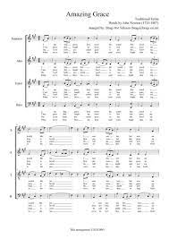 Amazing Grace - SATB A Capella By Traditional, John Newton - Digital Sheet  Music For Octavo - Download & Print A0.511868 | Sheet Music Plus