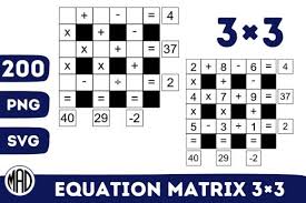 Equation Matrix Classic Puzzle 3 3 Grid