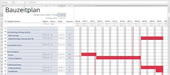 Eine projektplan vorlage kann so einfach oder so komplex sein wie sie benötigen. Haus Sanieren Die Richtige Reihenfolge Mit Bauzeitplan Excel Tabelle