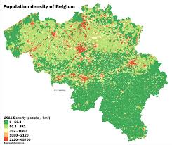 زمرہ:بلجئیم کے نقشہ جات (ur); Detailed Population Density Map Of Belgium 2011 4997x4212 Oc Dataisbeautiful