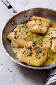 pan fried fish in basil lemon er