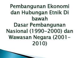 Persepakatan politik dalam konteks hubungan etnik di malaysia. Bab 6 Pembangunan Ekonomi Dalam Konteks Hubungan Etnik