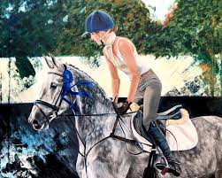 E Campbell Horse Canvas Art