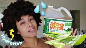 using aloe vera juice on my type 4 hair