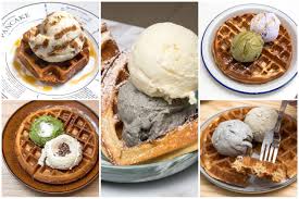 Cover the entire surface thoroughly so that you cannot see any of the cake or ice cream underneath. 20 New Ice Cream Waffles Cafes In Singapore Including Some Opened 24 7 Or Till 2am Danielfooddiary Com