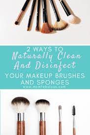 makeup brushes and sponges