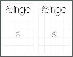 Blank Bingo Card Template Microsoft Word Board Tailoredswift Co
