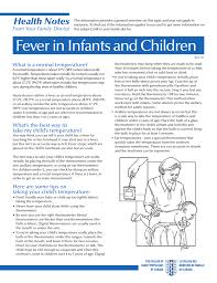 Fever In Infants And Children The College Of Family Physicians