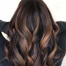 Black and gold is a sophisticated combination that you may see literally everywhere these days: 50 Intense Dark Hair With Caramel Highlights Ideas All Women Hairstyles