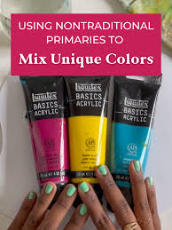 Acrylic Paint Color Mixing Using