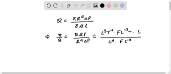 Solved The Volume Rate Of Flow Q