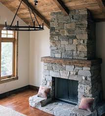 65 Best Stone Fireplace Design Ideas To