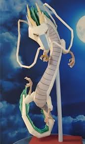 haku the dragon paper model