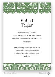 What we are doing to keep stores safe for customers, employees and communities. How To Throw A Virtual Wedding Shower Joy