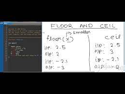 demonstrating floor and ceil functions