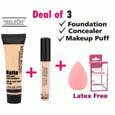 miss rose basic makeup deal of 3 items