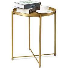 Danpinera Gold Side Table Gold End