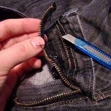 Jean Zipper to Button-fly : 4 Steps (with Pictures) - Instructables