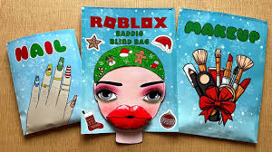 roblox makeup bads blind bag paper