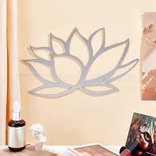 Creatcabin Metal Lotus Wall Art Flower