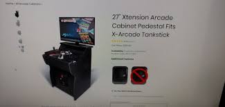 x arcade tankstick pedestal cabinet