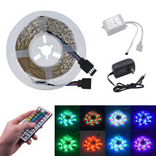 Us Stock Led Strip Lights 5m 300 Led Smd3528 24w Rgb Ir44 Light Strip Set With Ir Remote Controller White Lamp Plate 12v Led Strip Battery Powered Led Strip From Jieminglight 26 82