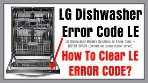 Though the prada ii is a significant upgrade from its predecessor, it still lacks some key features. Lg Dishwasher Error Code Le How To Clear