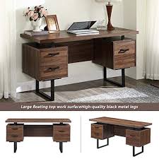 Check spelling or type a new query. Hq Qili Computer Desk With Drawers Writing Study Desk With File Cabinet Combo Modern Simple Business Furniture For Bedroom Living Room Office 60 Walnut Brown Pricepulse