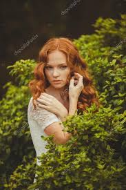 portrait of young beautiful redhair