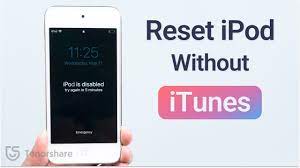 how to reset ipod without itunes you