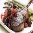 blackberry pear sauce for lamb chops on greens