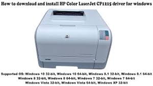 Free drivers for hp color laserjet cp1215. How To Download And Install Hp Color Laserjet Cp1215 Driver Windows 10 8 1 8 7 Vista Xp Youtube