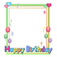 happy birthday frame png transpa