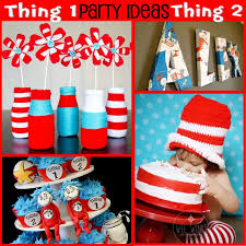 dr seuss party thing 1 and thing 2