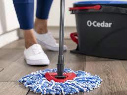 this spin mop cut my cleaning time in
