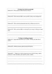 Four Paragraph Essay Writing Worksheets