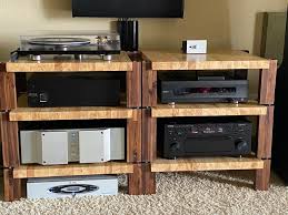 custom stackable shelves audio rack