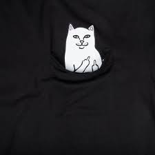 Simply browse an extensive selection of the best cat middle finger shirt and filter by best match or. Ripndip Lord Nermal Pocket Tee Black Ripndip