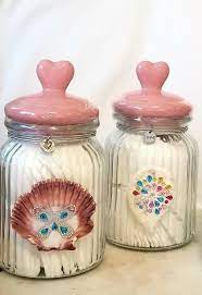 Ribbed Glass Apothecary Jars With