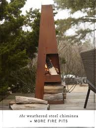 the weathering steel chiminea more